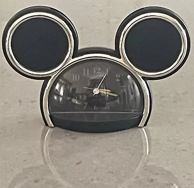 RARE Seiko Quartz Disney Mickey Mouse Ears Desk Alarm Clock Works • £38.60