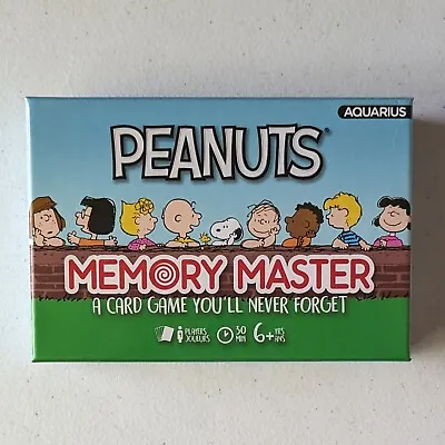 2021 Aquarius Peanuts Memory Master A Card Game You'll Never Forget Snoopy • $13.97