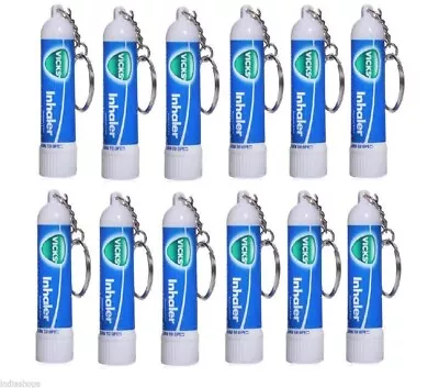 Vicks Keychain Inhaler Relief For Cold Sinus Nasal Congestion- 12 Pcs • $17.99