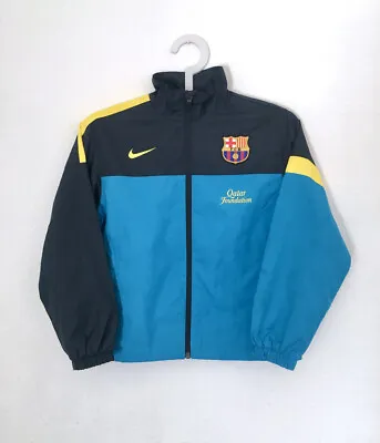 BARCELONA FC 2012 Nike Training Football Jacket YS Boys Vintage Soccer Track Top • $22.50