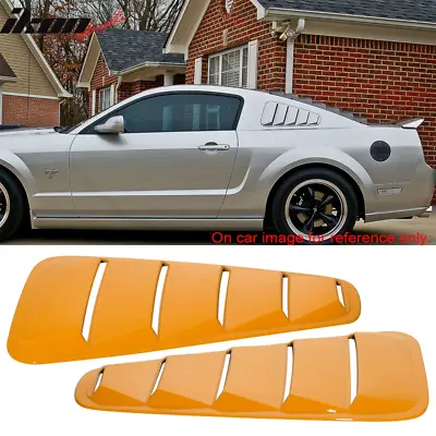 Clearance Sale Fits 05-09 Ford Mustang OE Style Quarter Window Louver U3 Orange • $99.99