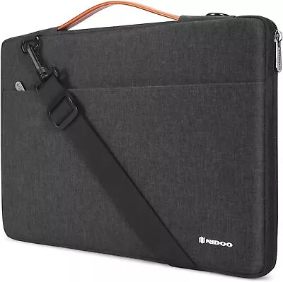 NIDOO 17.3 Inch Laptop Sleeve Case Notebook Shoulder Bag Carrying Bag Water-Res • £28.95