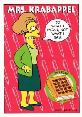 £4.10 • Buy Mrs. Krabappel S12 | The Simpsons 1993 Skybox Series 1 | Trading Card
