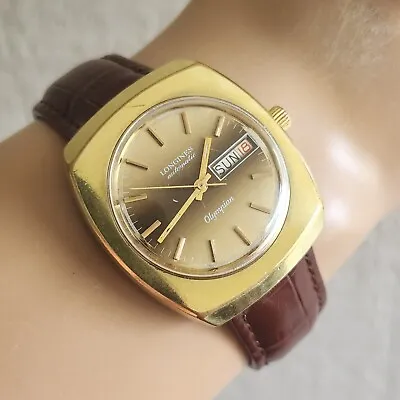 Vintage LONGINES Men's Automatic Watch Cal.508 17Jewel Day/date 1974 • $369