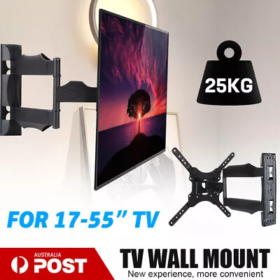 $16.69 • Buy Full Motion TV Wall Mount Bracket Swivel Tilt 32 37 40 42 50 52 55 Inch LED LCD