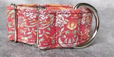 Medium Greyhound Lurcher Saluki  House Collar William Morris Meadow 1.5 Inch • £8.90