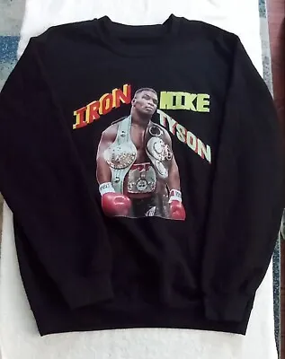 Iron Mike Tyson Boxing Champion Legend Men's Black Sweatshirt Size Medium  • $24.99