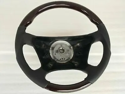 1992-98 For Mercedes W140 S Class Steering Wheel Walnut Wood Black Leather Sport • $389
