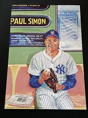 Paul Simon Denver/Oakland Original Concert Poster Shea Stadium New York Yankees • $75