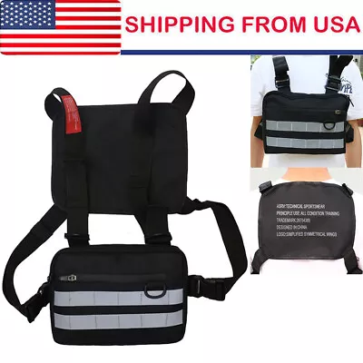 Chest Bag Tools Bag Cycling Bag Off-Road Fitness Bag For Tactical Outdoor Sport • $14.58