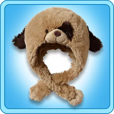 Authentic Pillow Pets Puppy Dog Hat Plush Toy Gift • $19.95