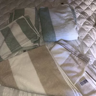 £28 • Buy M&S BN Guest, Hand,  Bath Towel 1 Sheet White Green Beige Stripe Lot