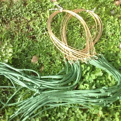 10 New Brass Rabbit Wires With Brass Free Running Eye Hunting Survival Snare • £12