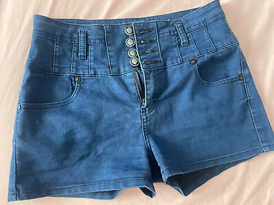 New Look Dark Blue Shorts Size Uk 10 • £4.99