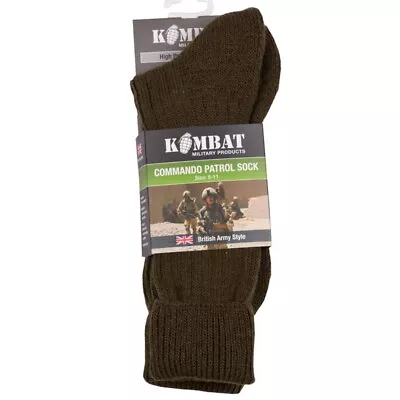 British Army Military Patrol Socks Combat Commando Fishing Thermal Green 6-11 • £8.95