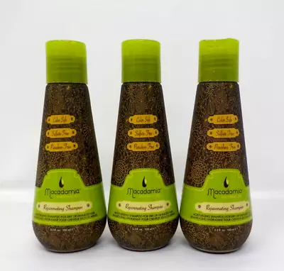 Macadamia Natural Oil Rejuvenating Shampoo 3.3 Fl. Oz. NEW - LOT OF 3 • $15