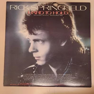 Rick Springfield 2Vinyl LPs Playtested Hard To Hold ABL1-4935 Wait For Night CH • $19.88