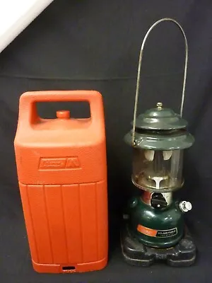 Vintage Coleman Adjustable Two Mantle Lantern 288a700 Red Case • $34.99