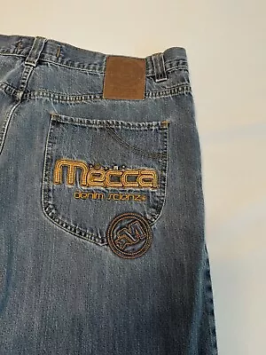 Mecca Denim Scienz Jeans Mens 42X34 Cotton Destroyed Skater Baggy (J191) • $27.99