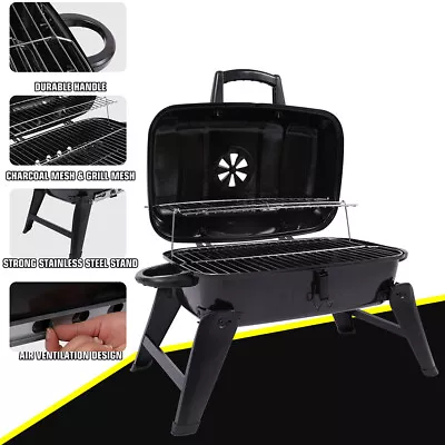 Charcoal Grill - Portable Mini BBQ Foldable For Outdoor Cooking Camping USA • $48.09