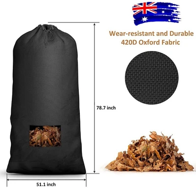 $49.39 • Buy Lawn Tractor Leaf Storage Bag Leaf Bag Large Capacity Debris Storage Bags AU
