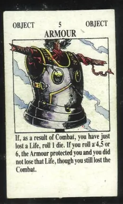 Armour Purchase Card For Talisman 2nd Edition By Games Workshop • £2