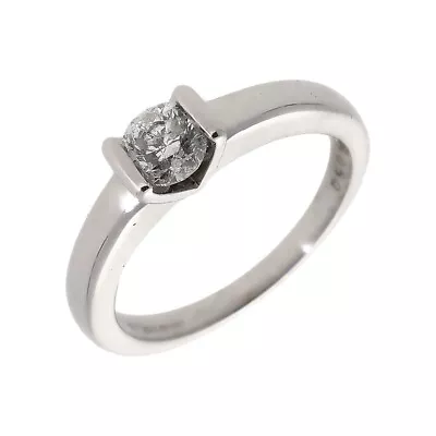 Pre-Owned 18ct Gold 0.50ct Tension Set Diamond Solitaire Ring Size: L 18ct Go... • $1319.82