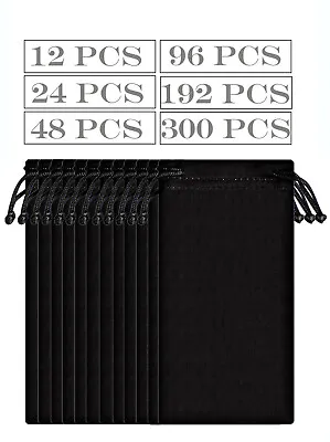 Bulk Lot 12 To 300 Pcs Black Micro Fiber Sunglasses Carrying Pouch Case Bag  • $79.99