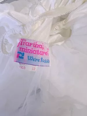 Vintage Marthas Miniatures Petticoat Crinoline Girls 12 Slip Nylon White 80s New • $39.99