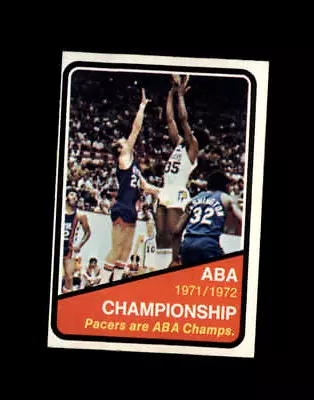 1972 Topps Basketball #247 ABA Champs: Pacers STARX 5 EX  (LS806124) • $2.99