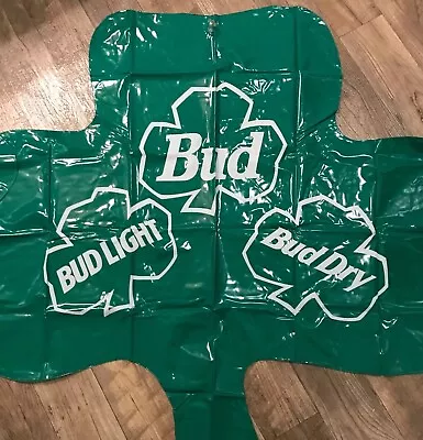 Vintage Anheuser-Busch Budweiser Bud Lite Beer Inflatable Huge Shamrock Clover • $29.44