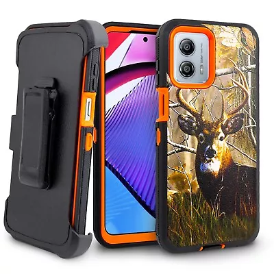 For Motorola G 5G 2023 Moto G Power 2023 Holster Rugged Belt Clip Stand Case • $12.95