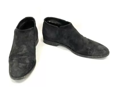 Saint Laurent Black Suede Chelsea Dress Shoe Men Size 45 US 12 As Is • $100