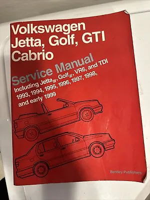 Volkswagen Vw Jetta Golf Gti Shop Manual Service Repair Book Robert Bentley Book • $50