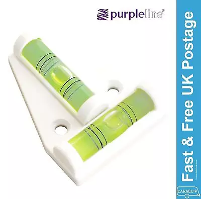 Purpleline 2 Way Mini Caravan Levelling Aid Indicator Spirit Level Leveller • £4.95