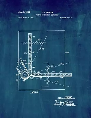 Control Of Drafting Operations Patent Print Midnight • $9.96