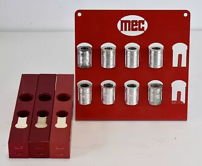 ( 8 ) MEC Powder Bushings & Rack + ( 3 ) MEC Charge Bars • $49.95