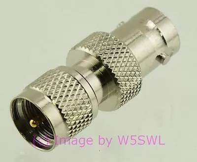 Mini-UHF Male To BNC Female Coax Connector Adapter By W5SWL  • $3.51