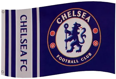 CHELSEA FC LARGE FOOTBALL WINDOW BANNER CLUB MAST FLAG 5' X 3' Ft CFC • $24.75