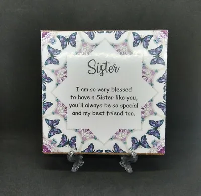 £5 • Buy Handmade Mdf Coaster Gift For Mum Sister Daughter Butterflies