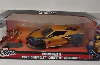 Jada Wolverine 2020 Chevrolet Corvette Stingray X-Men 1:24 Scale NEW SEALED  • £18