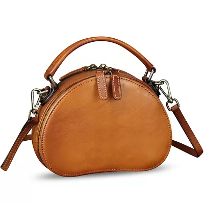 Genuine Leather Vintage Women Small Shoulder Bag Crossbody Bag Phone Purses • $118