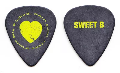 Keith Urban Brad Rice Sweet B Black/Yellow Guitar Pick - 2008 Love Pain Tour • £9.63