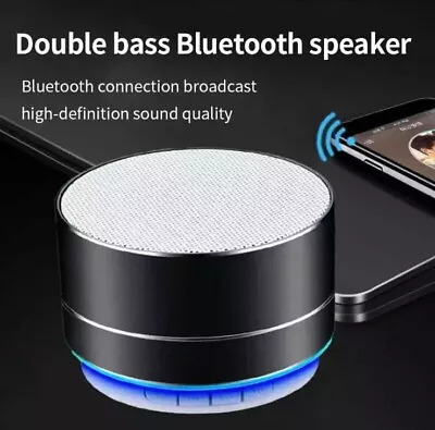 Mini LED Wireless Bluetooth Speaker Portable Loud Bass For Samsung IPhone IPad • £8.99