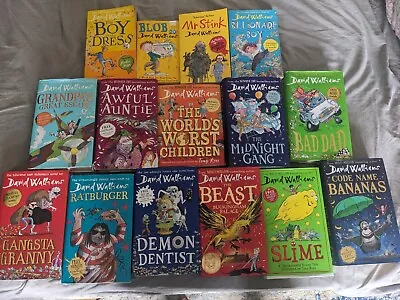 David Walliams 15 Book Collection Hardback Beast Slime Blob Granny Bad Dad Dahl • £24.99