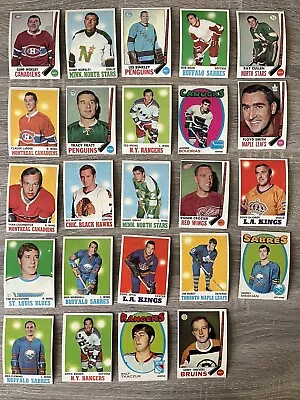 Vintage NHL Hockey Cards 1969-1972 Lot (199 Cards) **LOW Grade** • $110