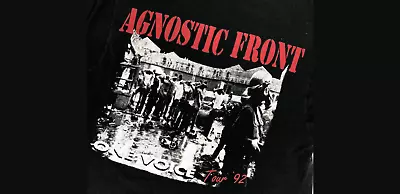 Vintage Agnostic Front One Voice Tour '92 Cotton Men All Size  T-shirt • $16.99