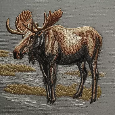 Moose Applique Patch - Animal Badge 3  (Iron On) • $3.74