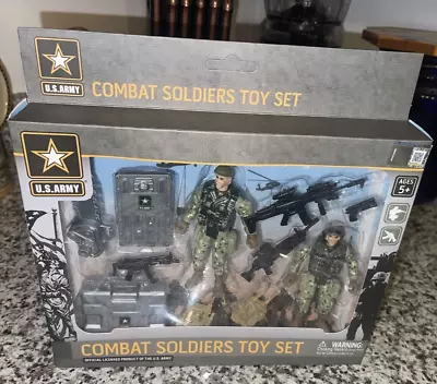 U.S. Army 3” Poseable Military Combat Soldiers & Weapons Toy Set Free SHIP • $17.99