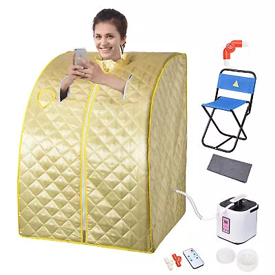 2L Light Home Steam Sauna Spa Portable Tent Weight Loss Detox Body Slimming Bath • $89.90